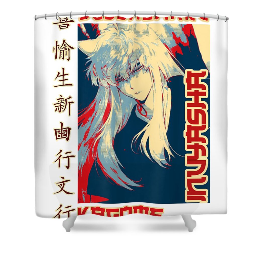 graphic inuyashas essential anime funnyesshomaru for fans matin emmi transparent - Anime Shower Curtains