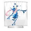 greninja pokemon watercolor mihaela pater transparent - Anime Shower Curtains