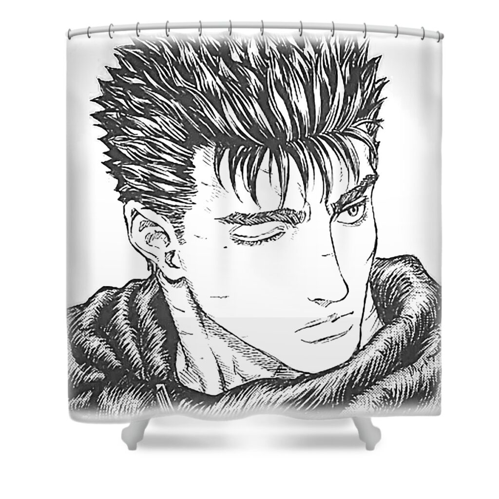 guts manga tany ev transparent - Anime Shower Curtains