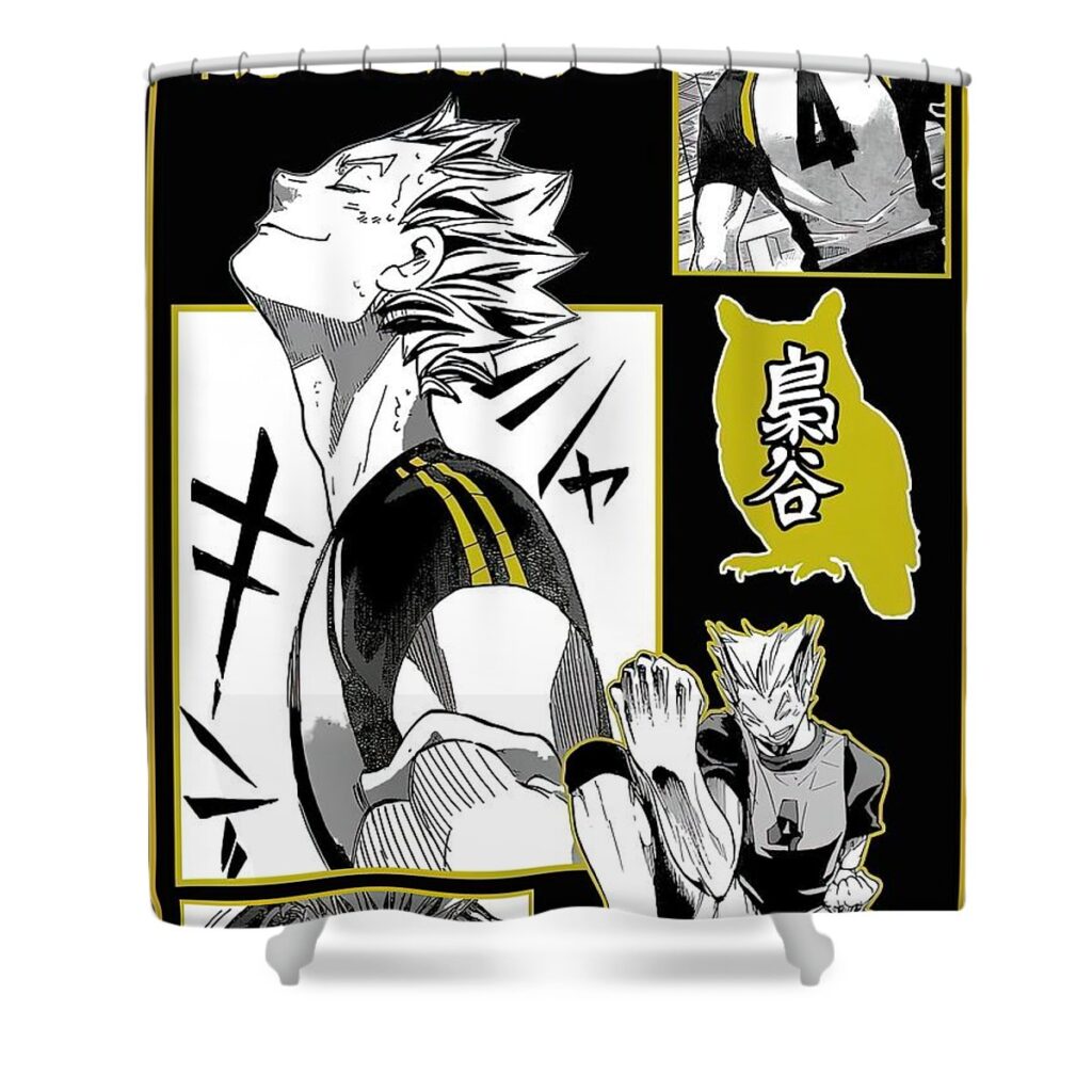 haikyuu bokuto moore bruce - Anime Shower Curtains