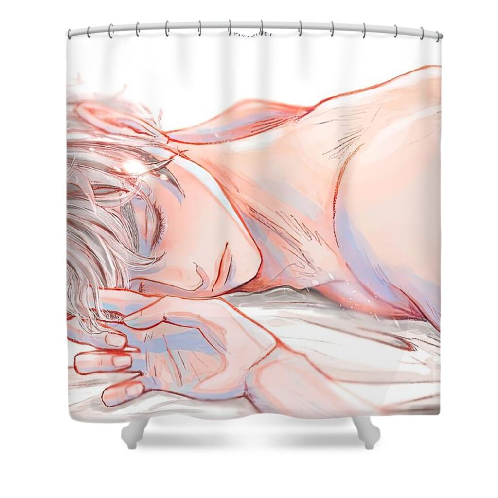 haikyuu bokuto sofia by clairo craig leanne - Anime Shower Curtains