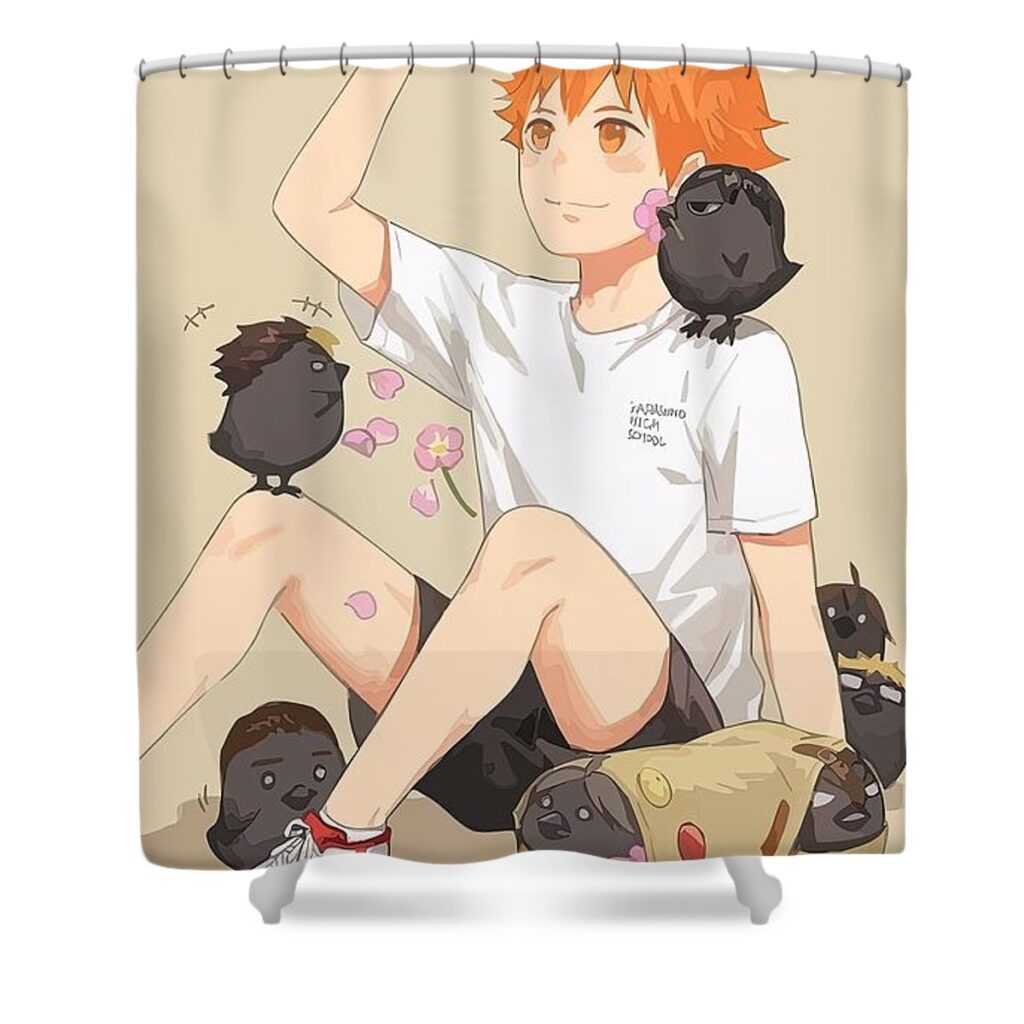 haikyuu crows moore bruce - Anime Shower Curtains