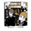 haikyuu miya osamu and miya atsumu jake danielle - Anime Shower Curtains