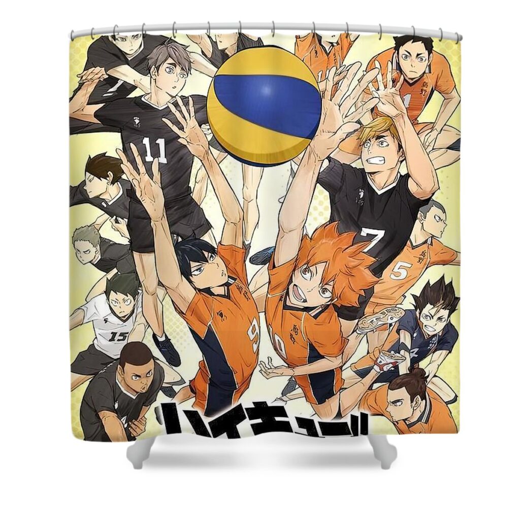 haikyuu season 4 part jake danielle - Anime Shower Curtains