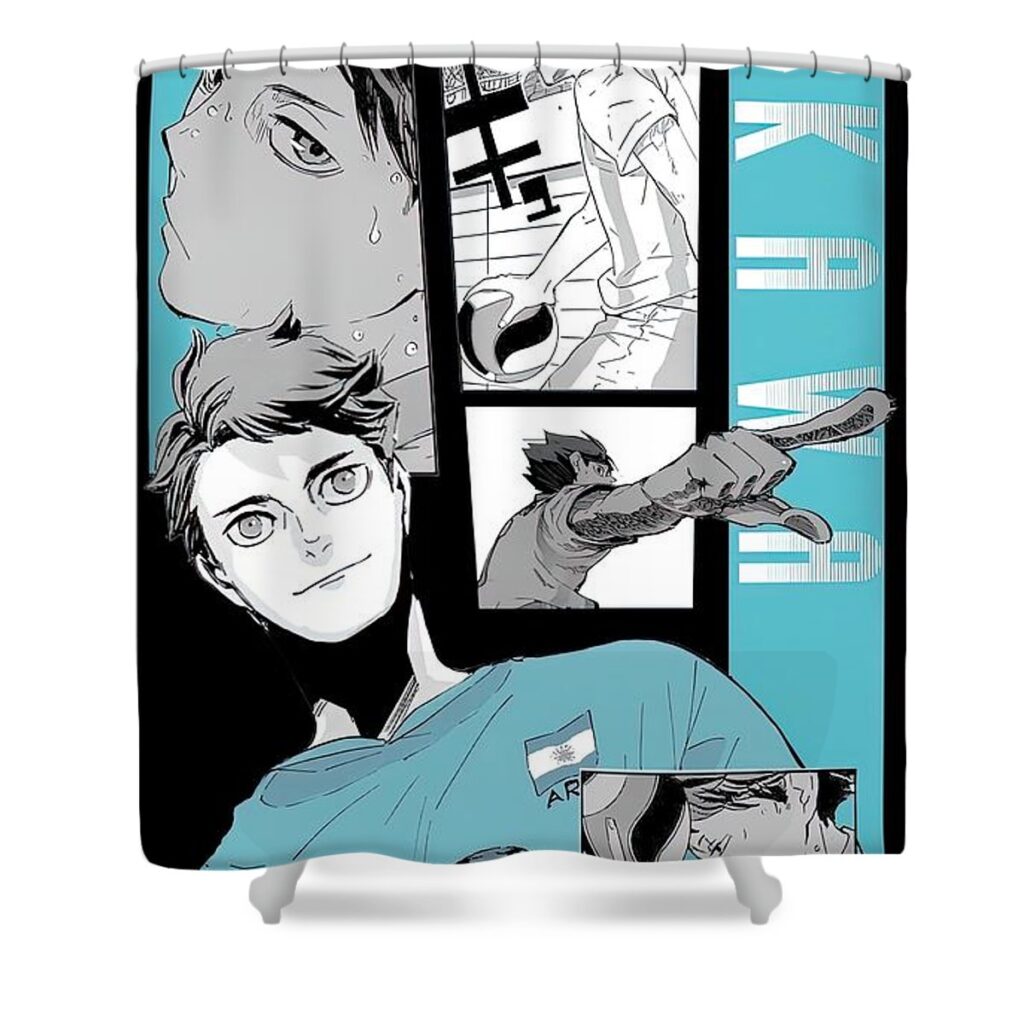 haikyuu toru oikawa jake danielle - Anime Shower Curtains