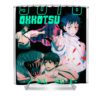 hardship cursed old friend character yuta okkotsu green funny zery bart transparent - Anime Shower Curtains