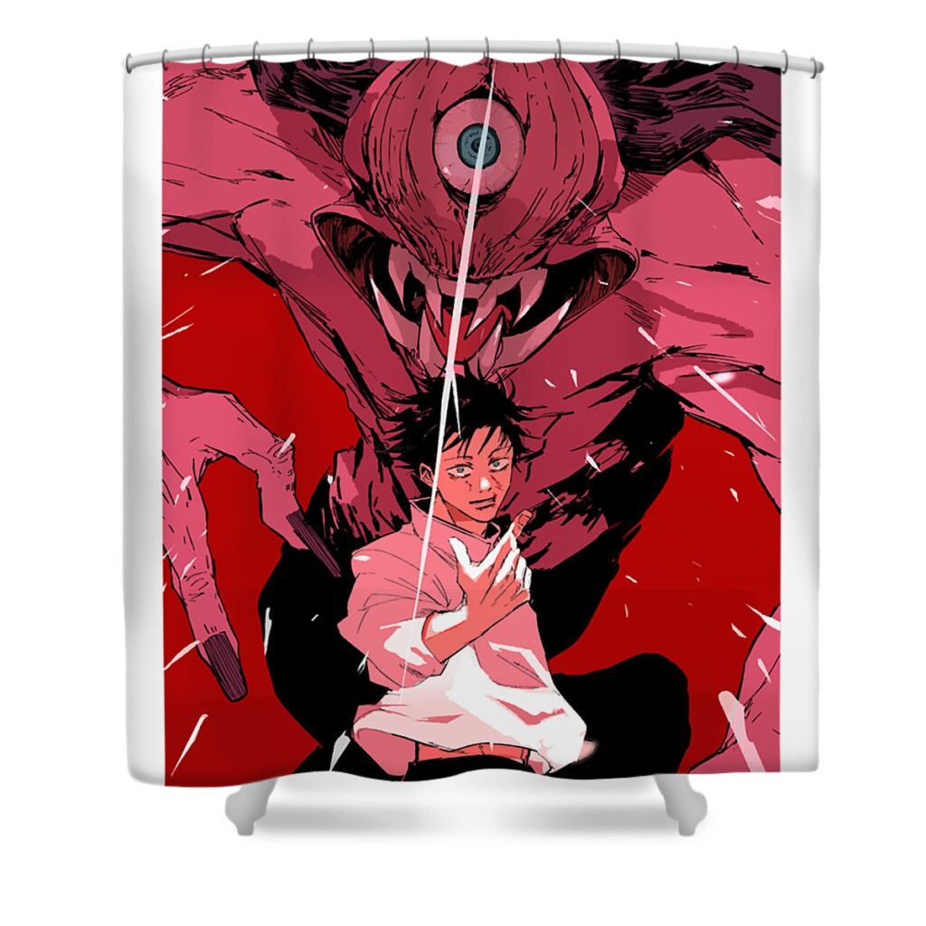 hardship cursed old friend character yuta okkotsu rika orimoto cute gifts zery bart transparent - Anime Shower Curtains