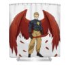 hawks ariel murio - Anime Shower Curtains