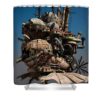 howls moving castle jesse corum - Anime Shower Curtains