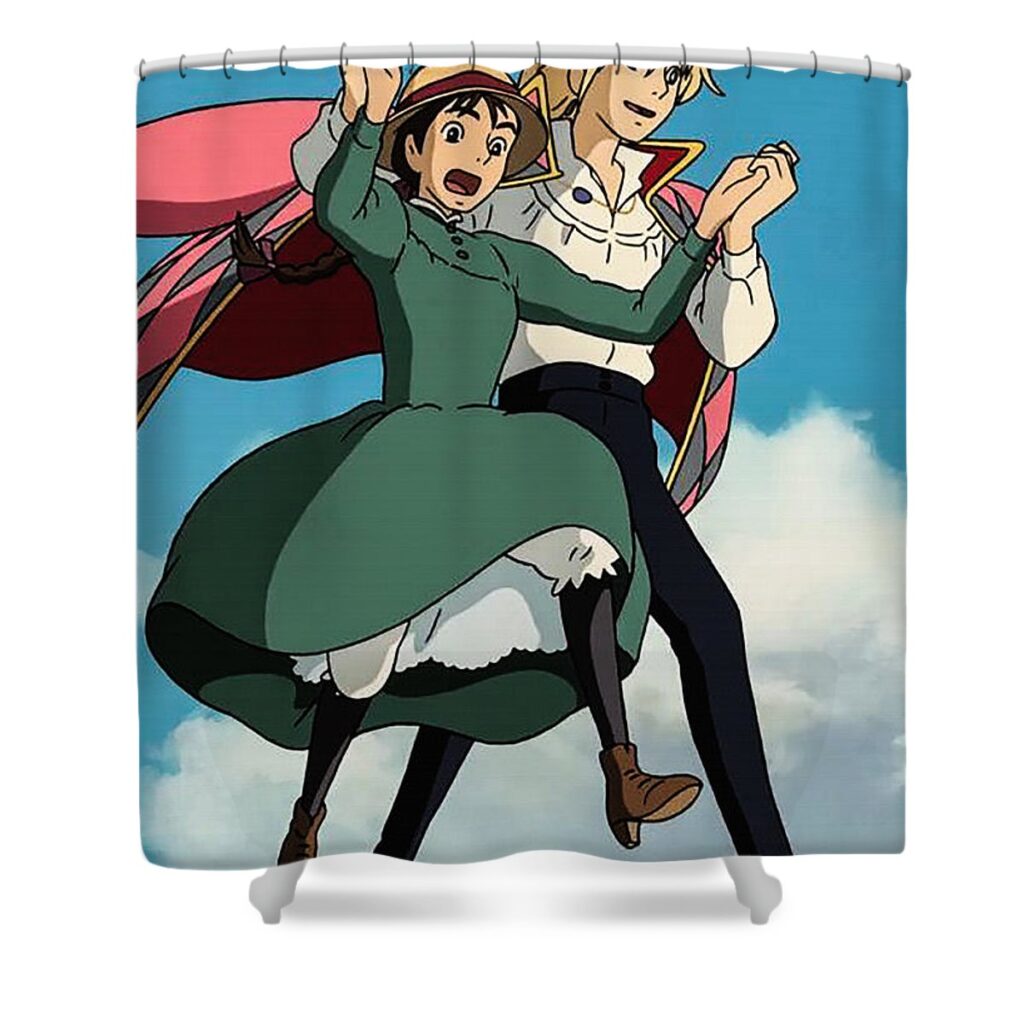 howls moving is castle laura gathercole - Anime Shower Curtains