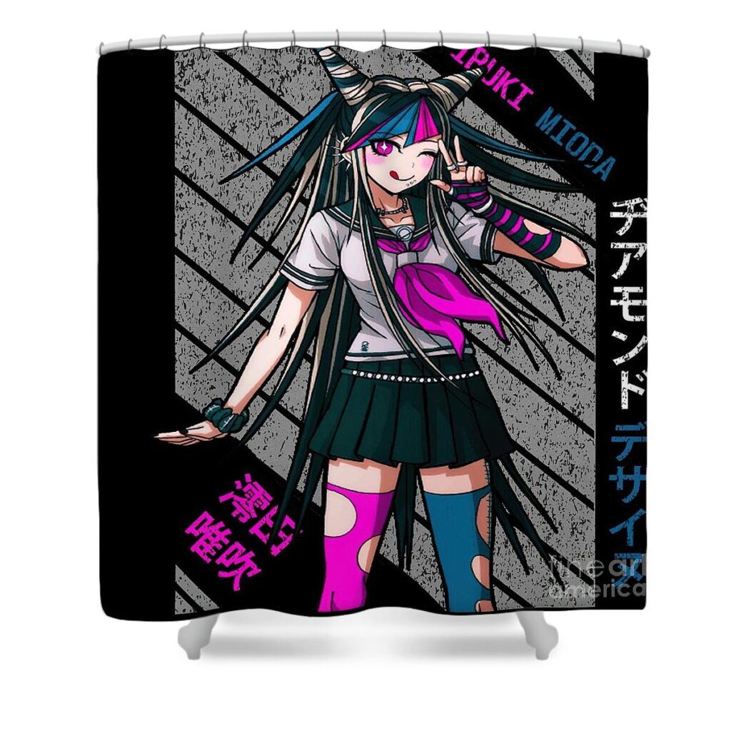 ibuki mioda super danganronpa parker ben - Anime Shower Curtains