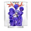 inspiration for the band evangelion rei ayanami blue cute gift zery bart transparent - Anime Shower Curtains