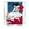 inuyasha flowers marsha powers transparent - Anime Shower Curtains