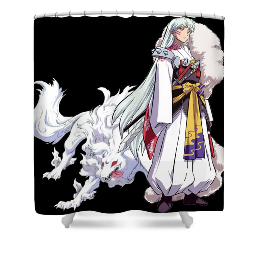 inuyasha sesshomaru buram handal transparent - Anime Shower Curtains