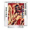 japanese art andromeda saint seiya anime manga for fans lotus leafal transparent - Anime Shower Curtains
