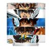 japanese art saint seiya characters manga for fans lotus leafal transparent - Anime Shower Curtains