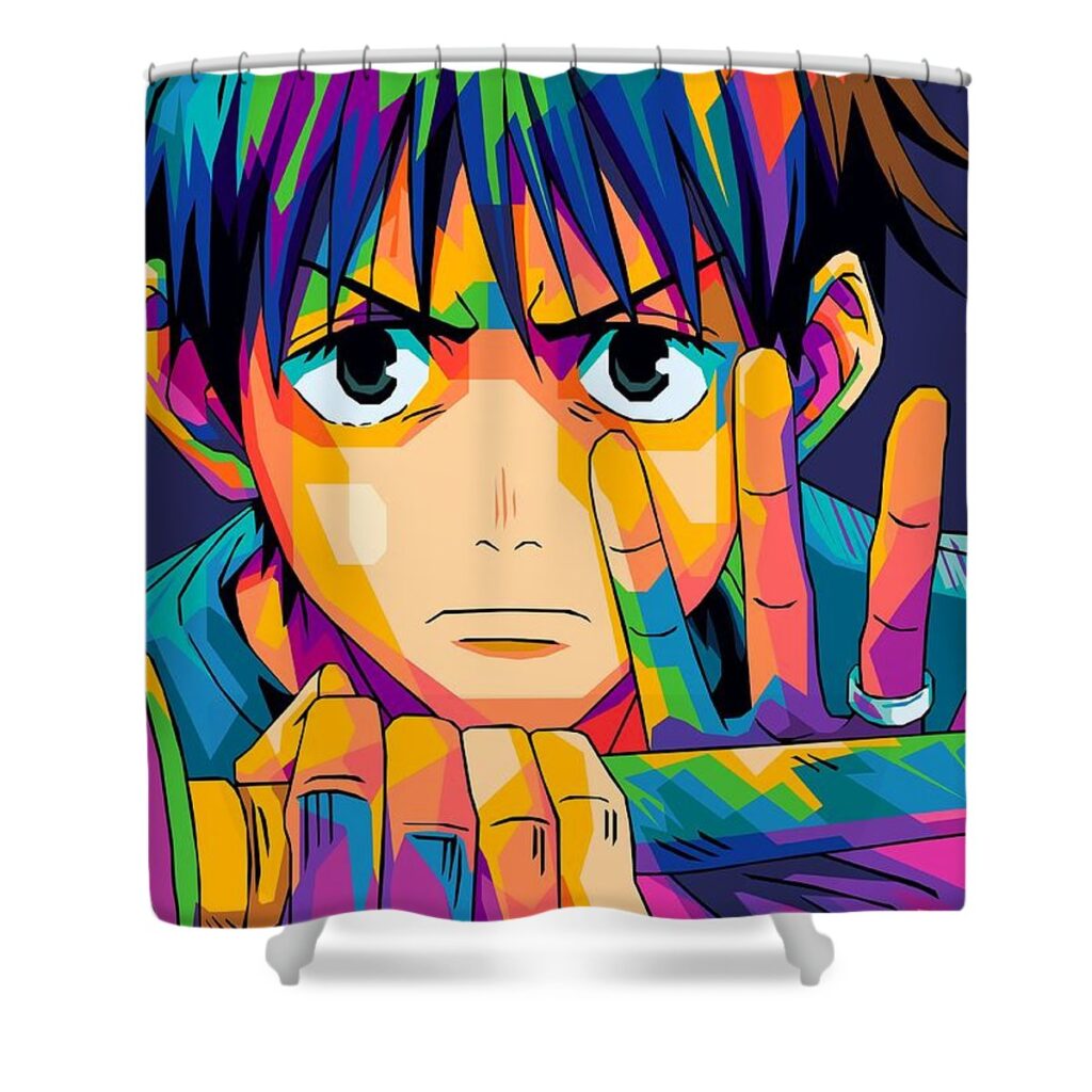 jujutsu kaisen 0 poster morgan martin - Anime Shower Curtains
