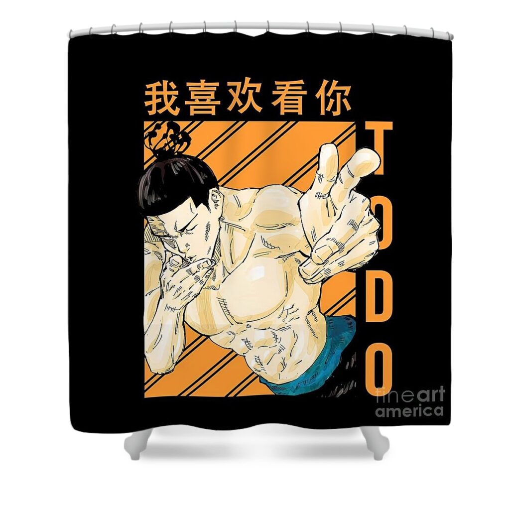 jujutsu kaisen aoi todo anime jacob price 1 - Anime Shower Curtains