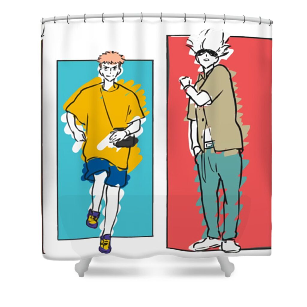 jujutsu kaisen lost in paradise t stars moore dean transparent - Anime Shower Curtains