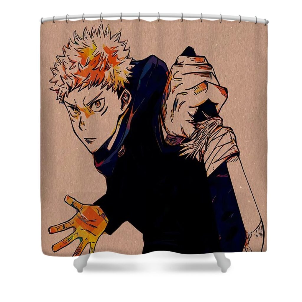 jujutsu kaisen poster morgan martin - Anime Shower Curtains