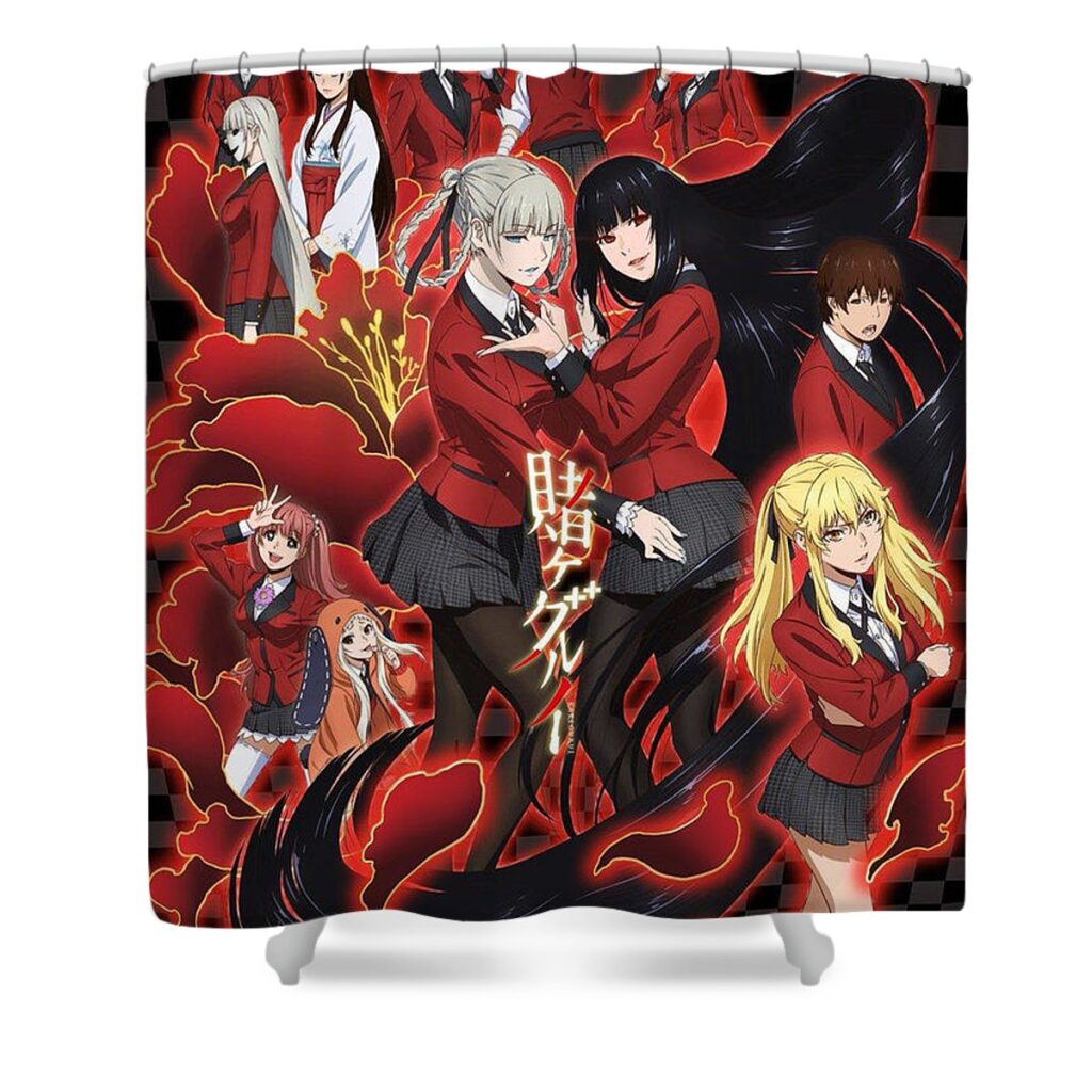 kakegurui 2017 movie landon phillips - Anime Shower Curtains