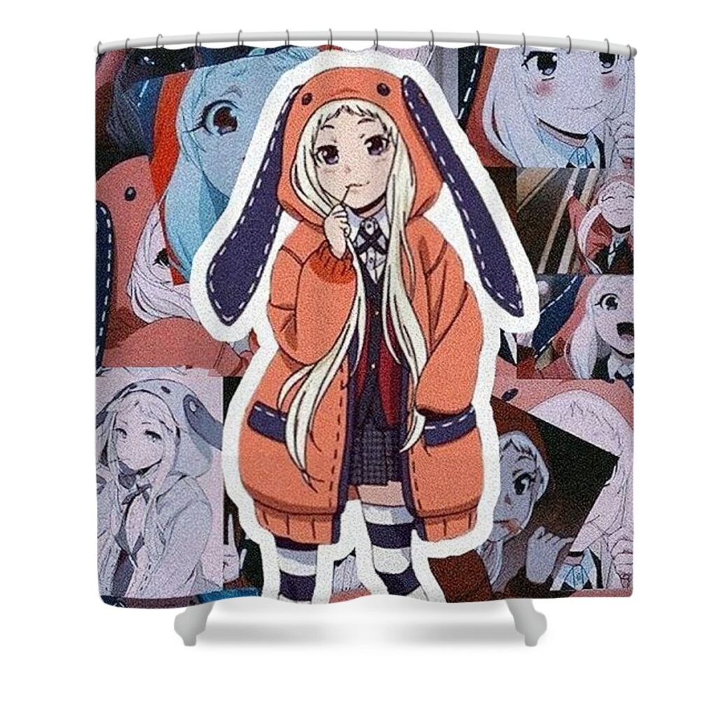 kakegurui collage runa yomozuki louis john - Anime Shower Curtains