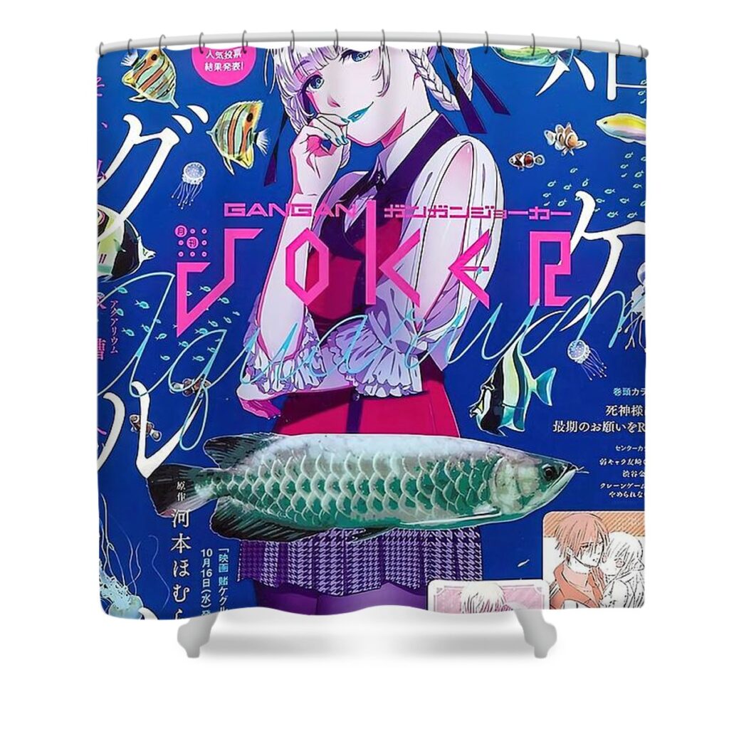 kakegurui kirari momobami cover miller martin - Anime Shower Curtains