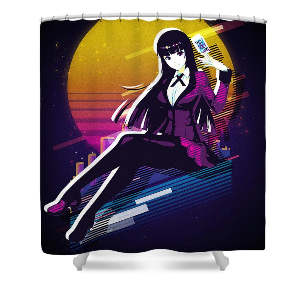 kakegurui lahoma poster henry clarke - Anime Shower Curtains