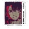 levi ackerman from attack on titan elizabeth c henry transparent - Anime Shower Curtains