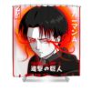 levi ackerman iqbal latif transparent - Anime Shower Curtains