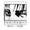 levi eyes syed montoya transparent - Anime Shower Curtains