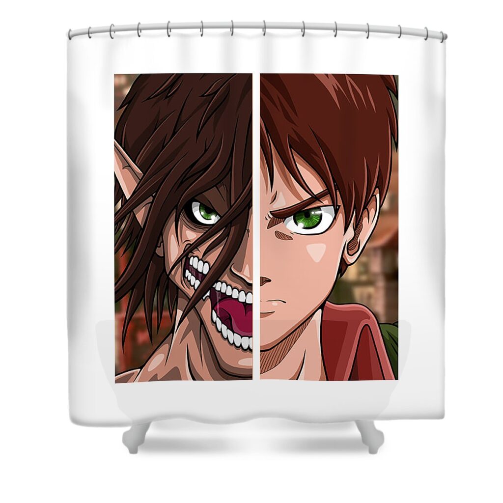 levi shingeki no kyojin lauren moran transparent - Anime Shower Curtains