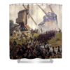 ligny guntank andrea gatti - Anime Shower Curtains