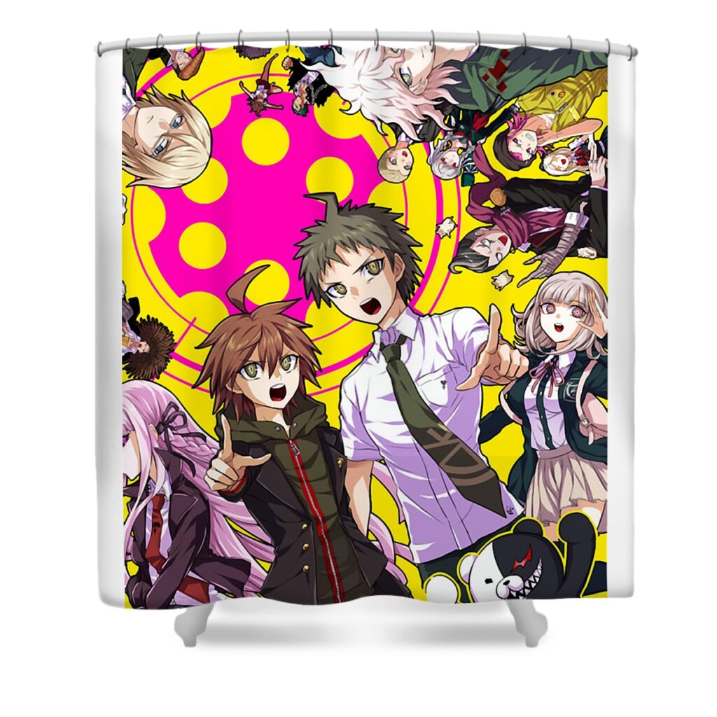 little known facts about danganronpa and why they matter dnt prints transparent - Anime Shower Curtains