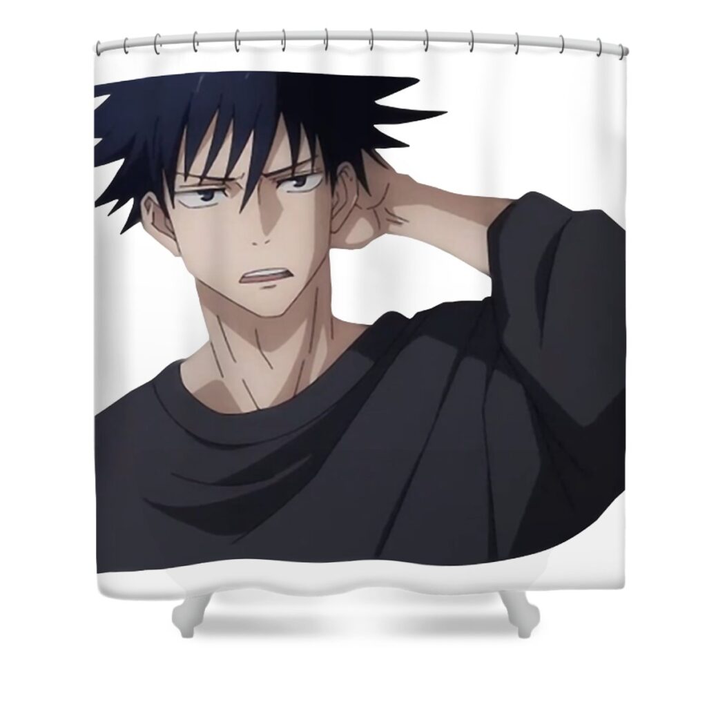 megumi fushiguro eileen dasher transparent - Anime Shower Curtains
