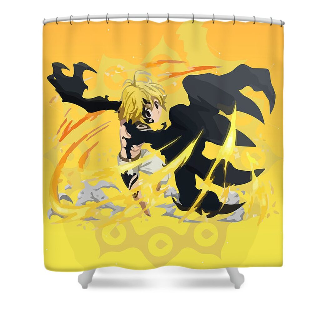 meliodas the seven deadly sins kitaru normin - Anime Shower Curtains