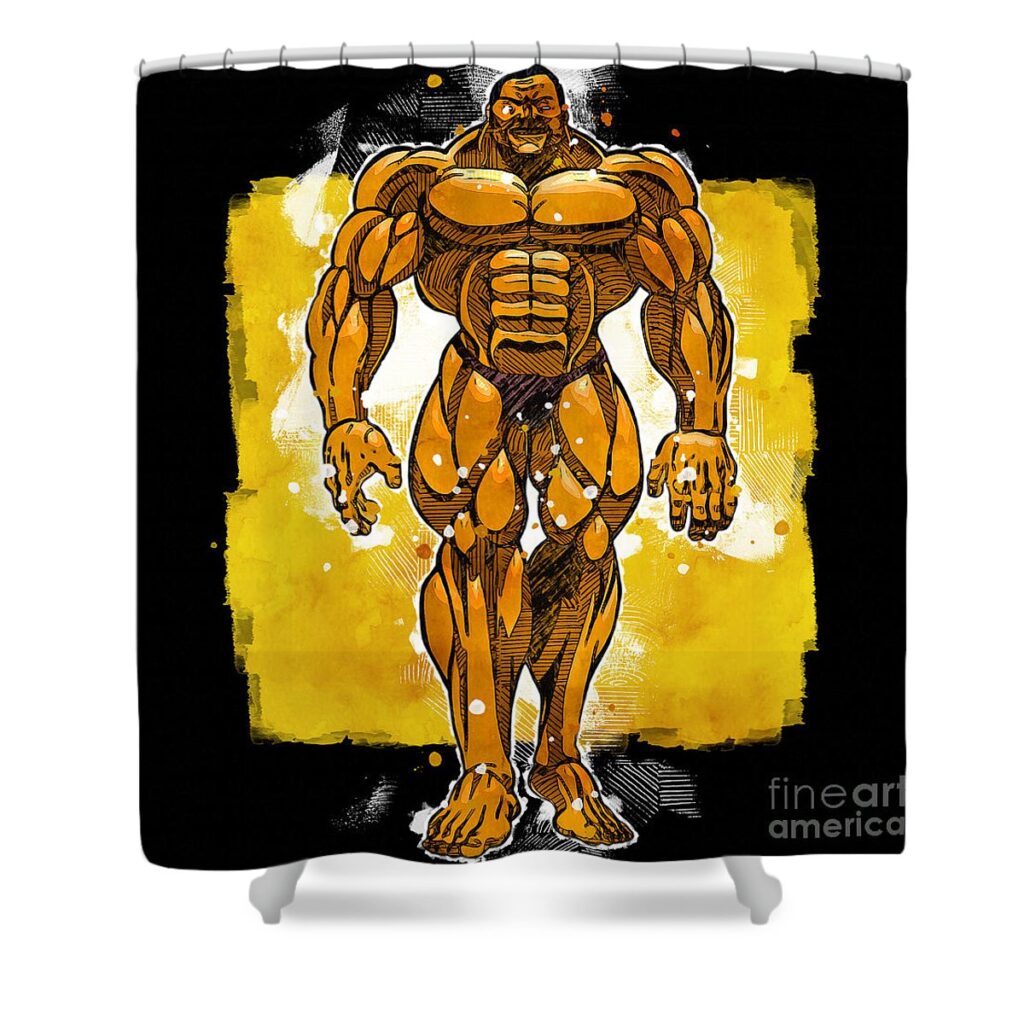 mo5876 character baki 2018 movie poster joanie marvin - Anime Shower Curtains