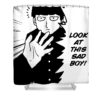 mob psycho 100 philip m evans transparent - Anime Shower Curtains