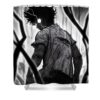 mob psycho 100 poster goat girl girl pauline roberts - Anime Shower Curtains