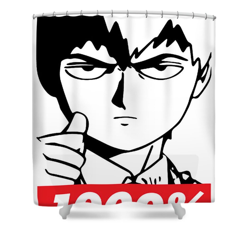 mob psycho 100 priza riyanzi - Anime Shower Curtains