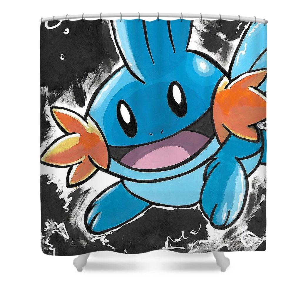 mudkip richard kameka - Anime Shower Curtains