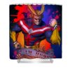 my hero academia all might ben krefta - Anime Shower Curtains