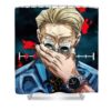 nanami jujutsu kaisen cover art georgia karl - Anime Shower Curtains