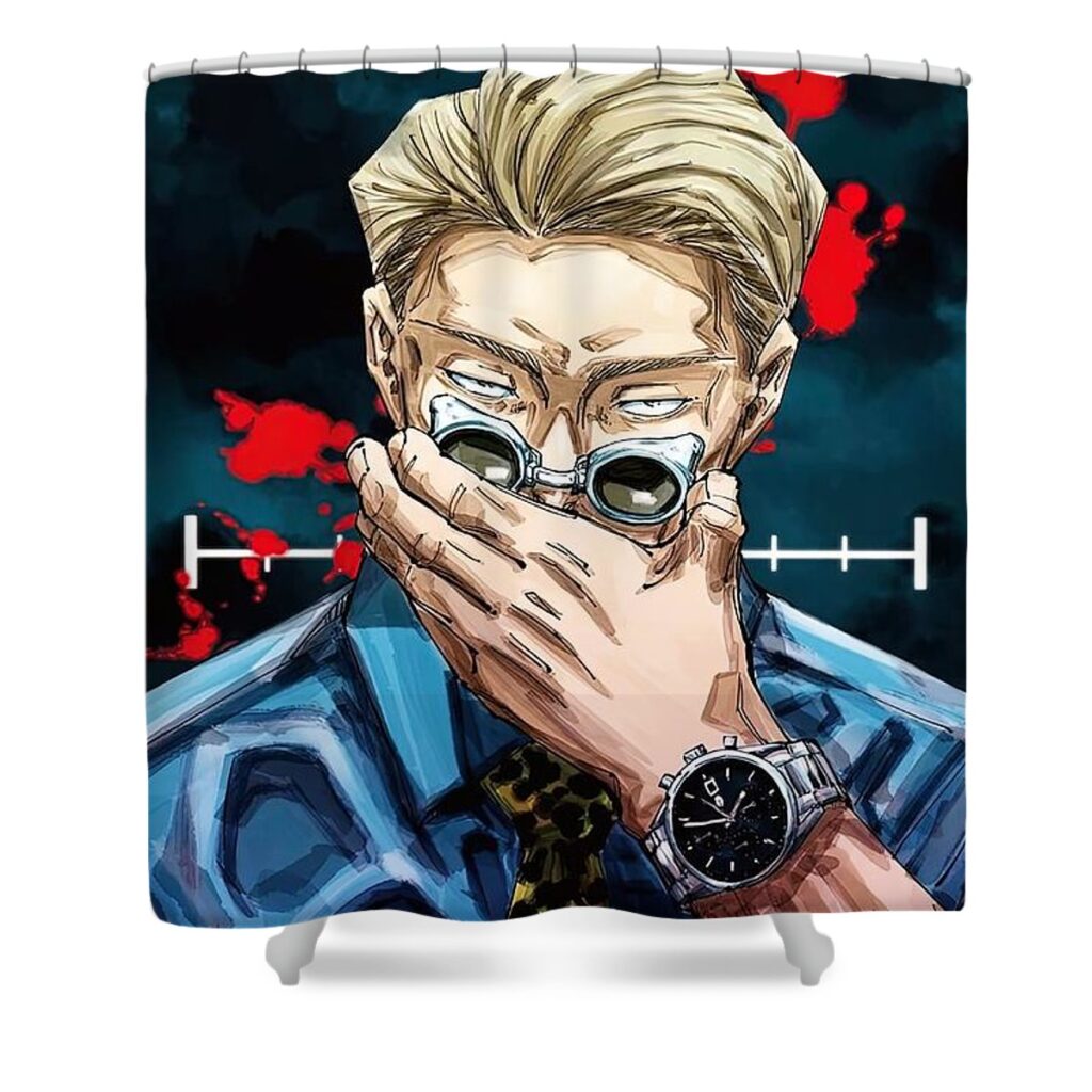 nanami jujutsu kaisen cover art georgia karl - Anime Shower Curtains