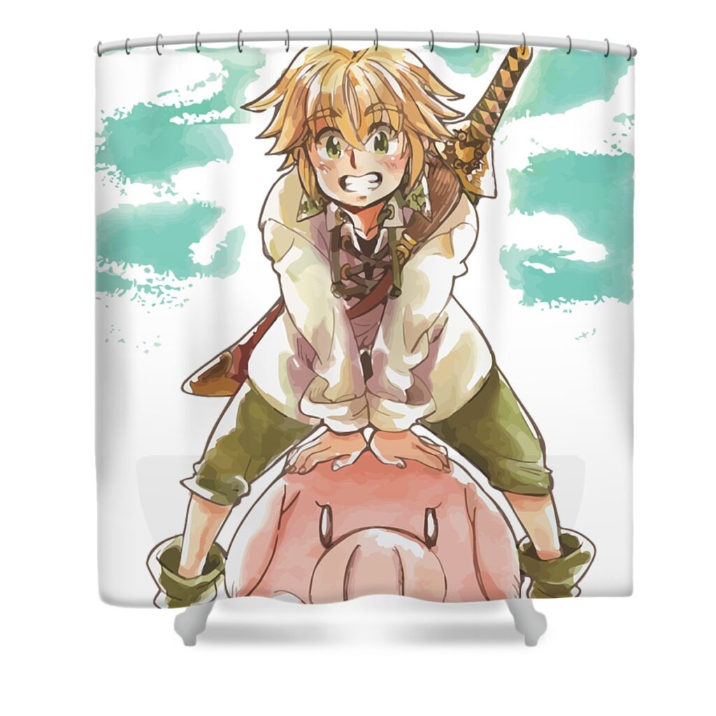 nanatsu no taizai nora thurston transparent - Anime Shower Curtains