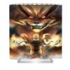 naruto and kurama nguyen linh - Anime Shower Curtains