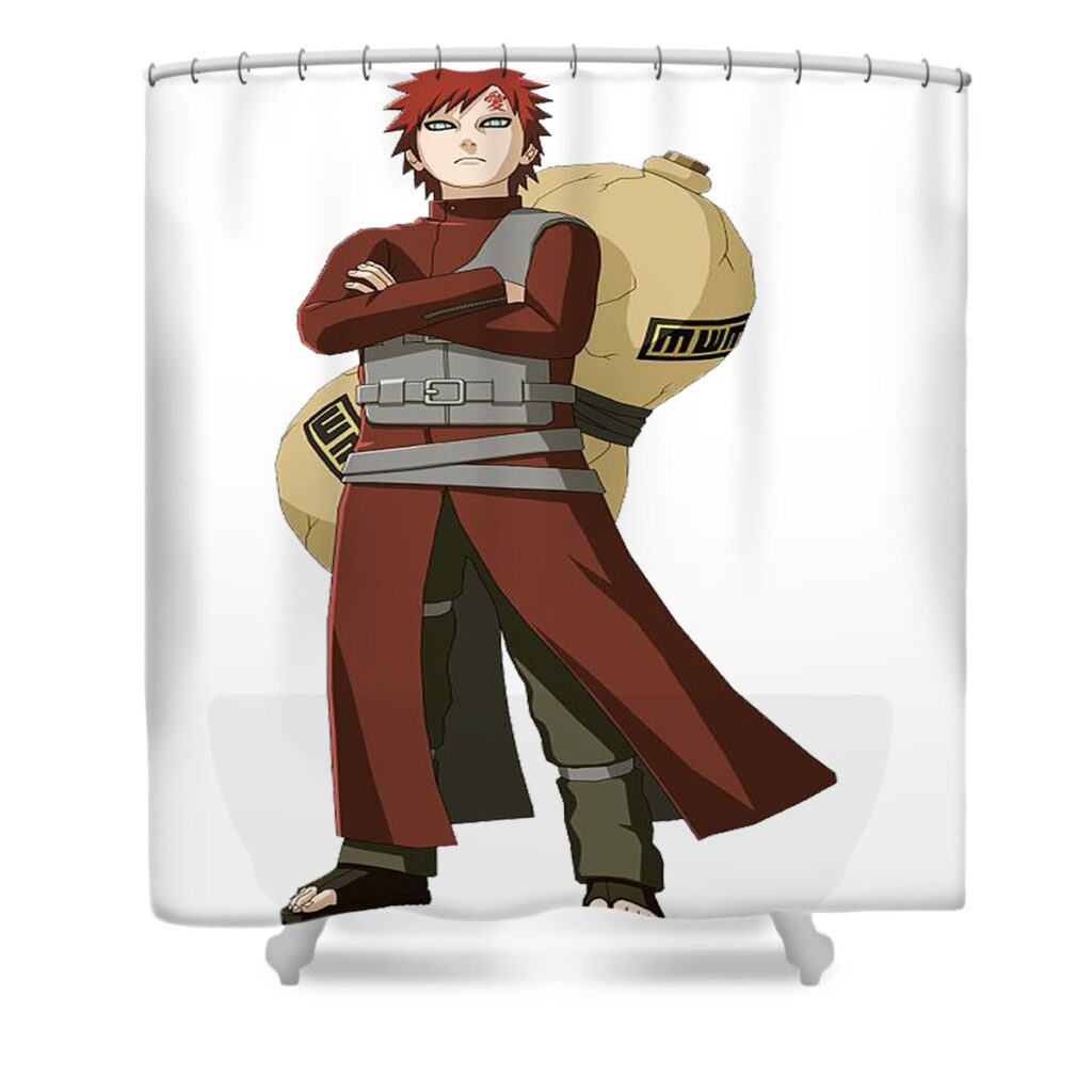 naruto chibi gaara victoria carroll transparent - Anime Shower Curtains