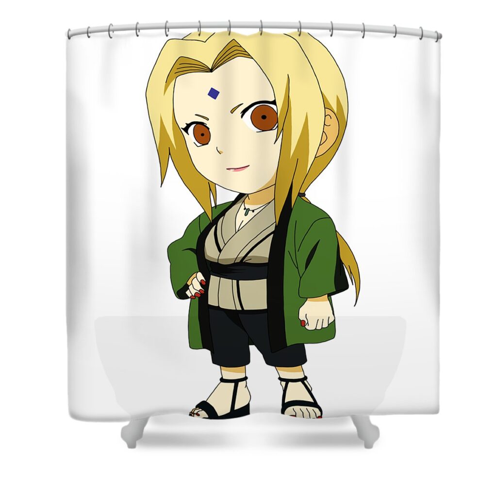 naruto chibi tsunade victoria carroll transparent - Anime Shower Curtains
