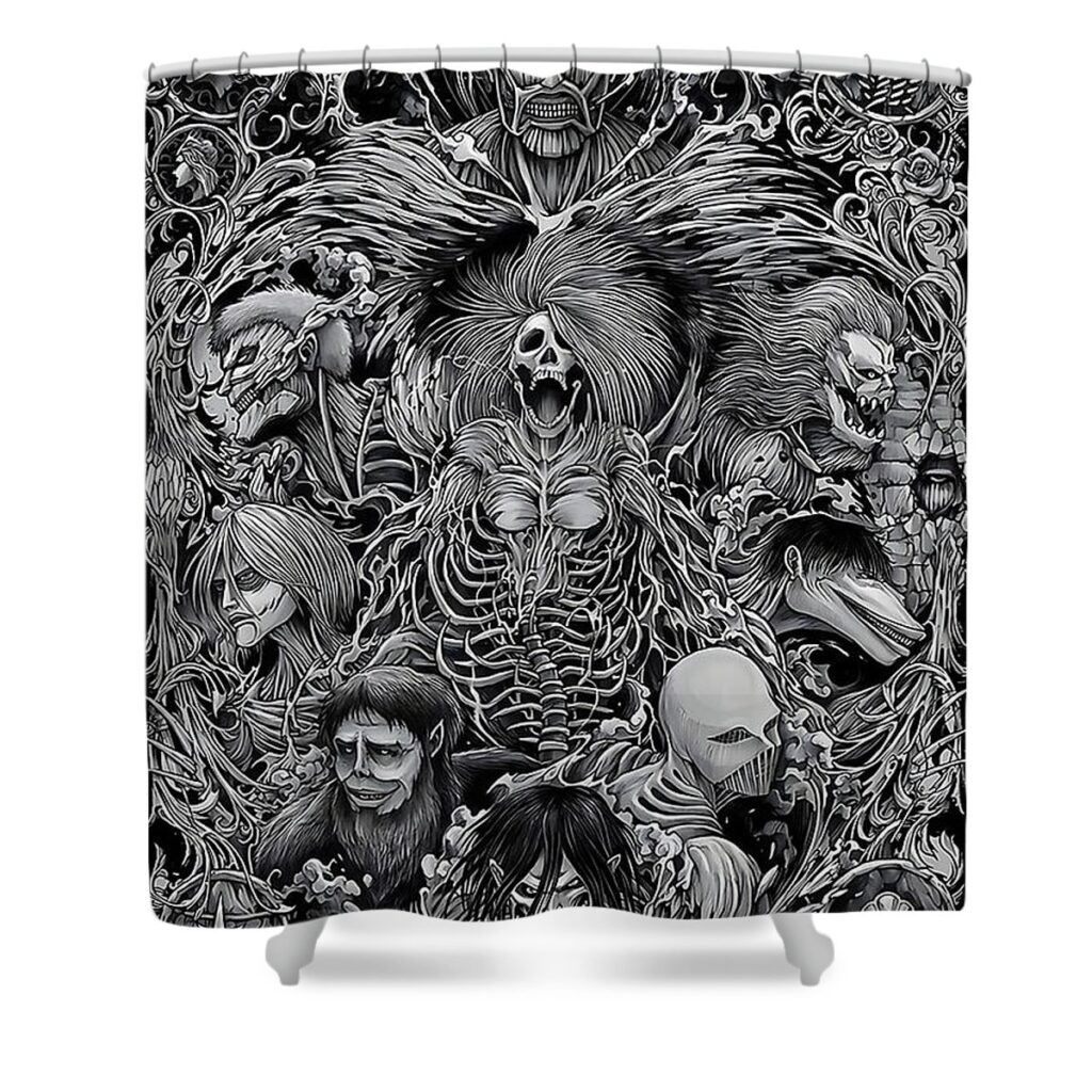 new aot brittany satterfield - Anime Shower Curtains