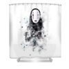 no face monn print - Anime Shower Curtains